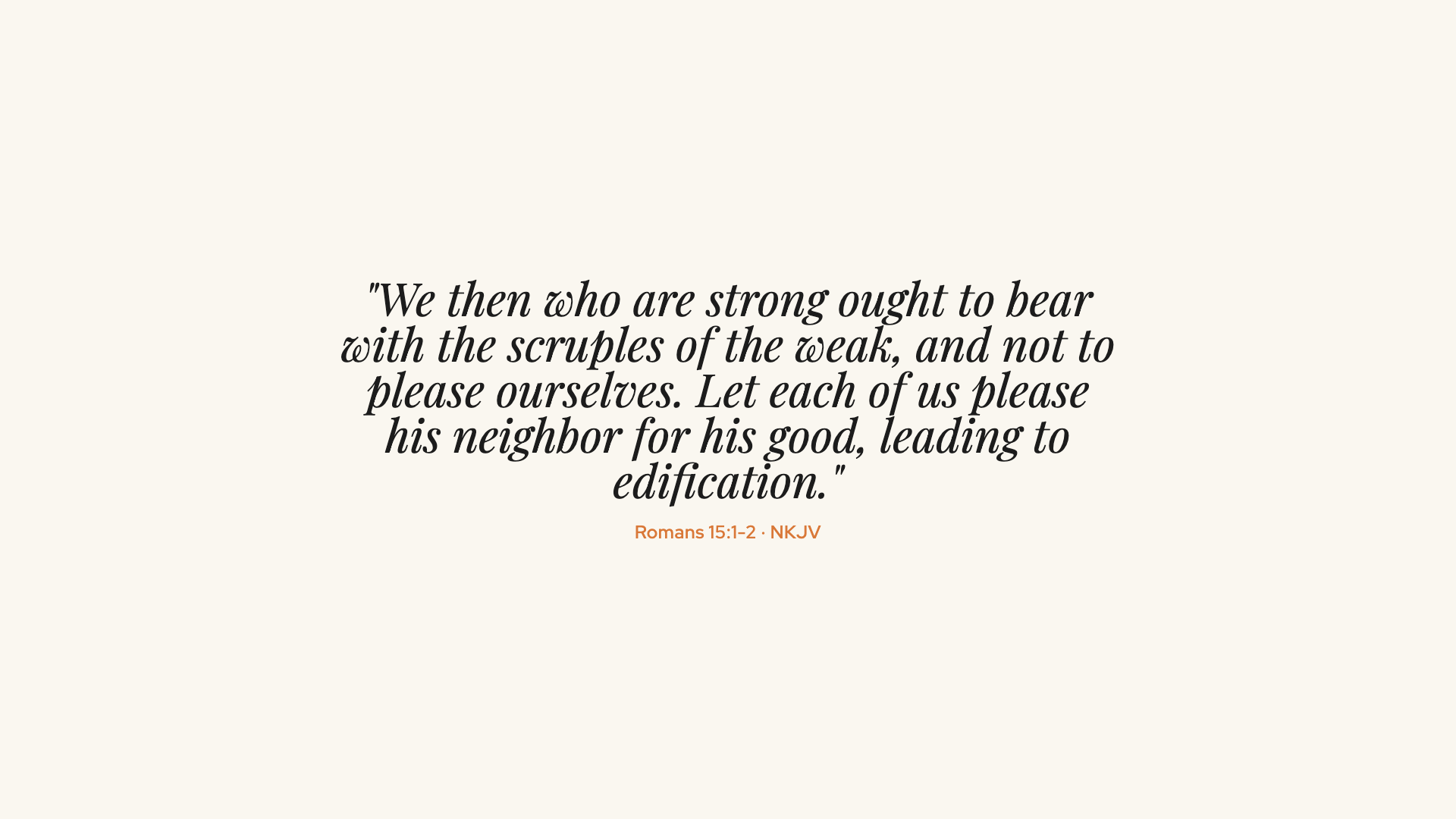 Opening scripture slide
